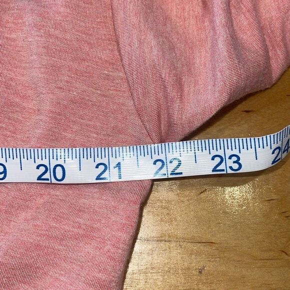 Athleta Apollo Mock Crewneck Sweatshirt Conch Pink Heather Size Small - Picture 11 of 12